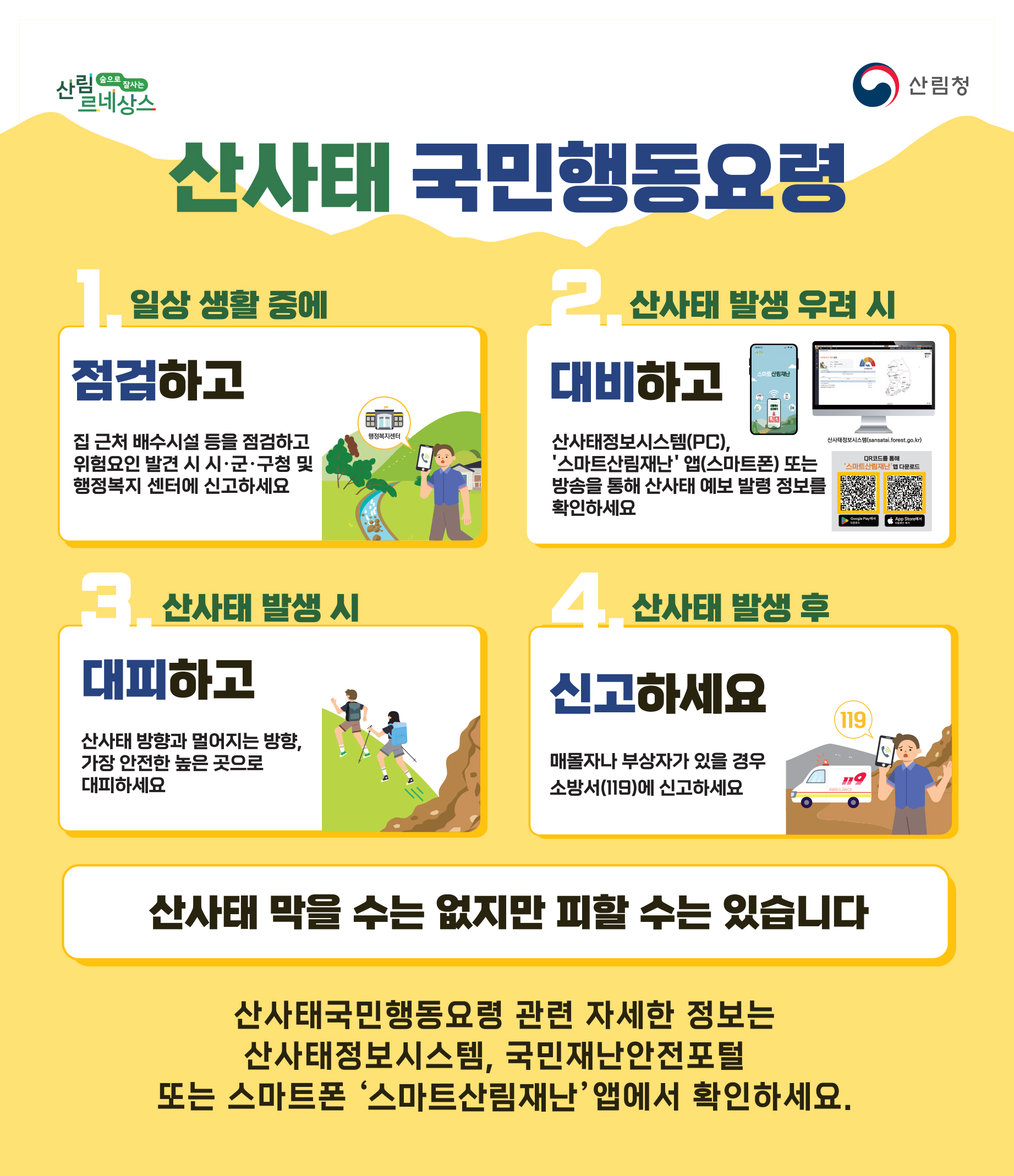 산사태국민행동요령